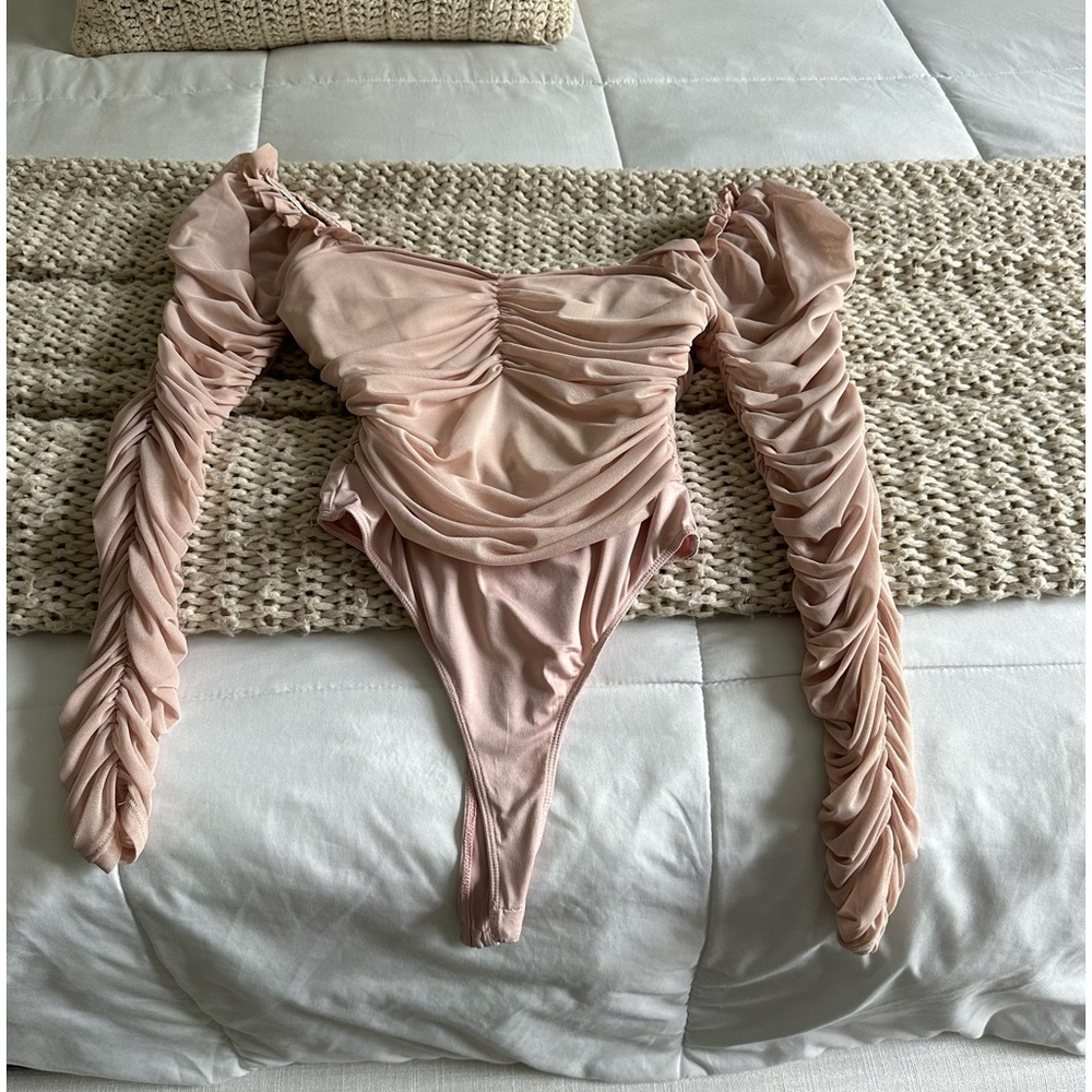 Champagne Pink long sleeve Bodysuit